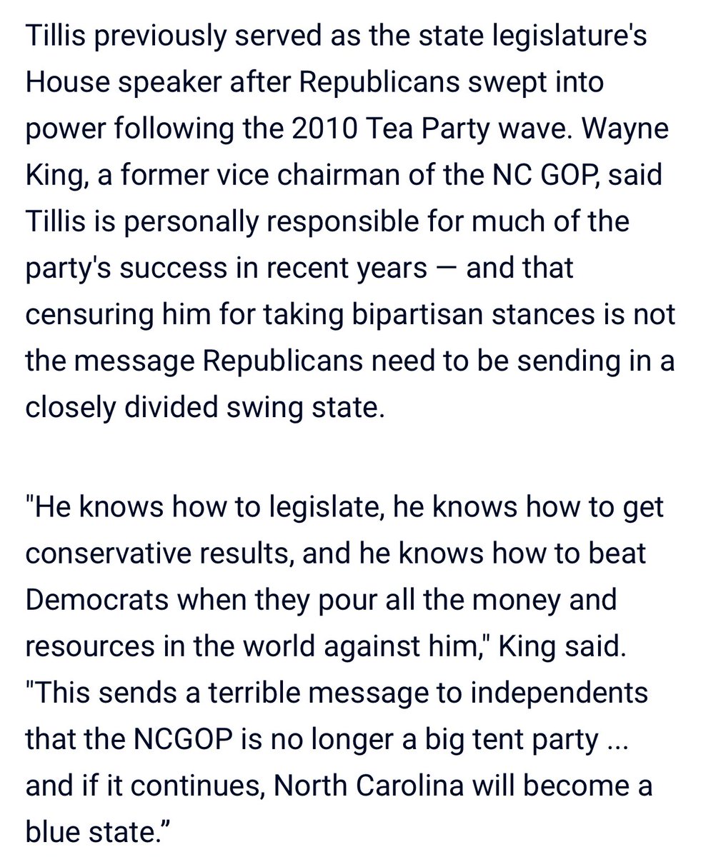 “ @ThomTillis knows how to legislate, he knows how to get conservative results, and he knows how to beat Democrats when they pour all the money and resources in the world against him.”  #ncpol #ncgop #ncga