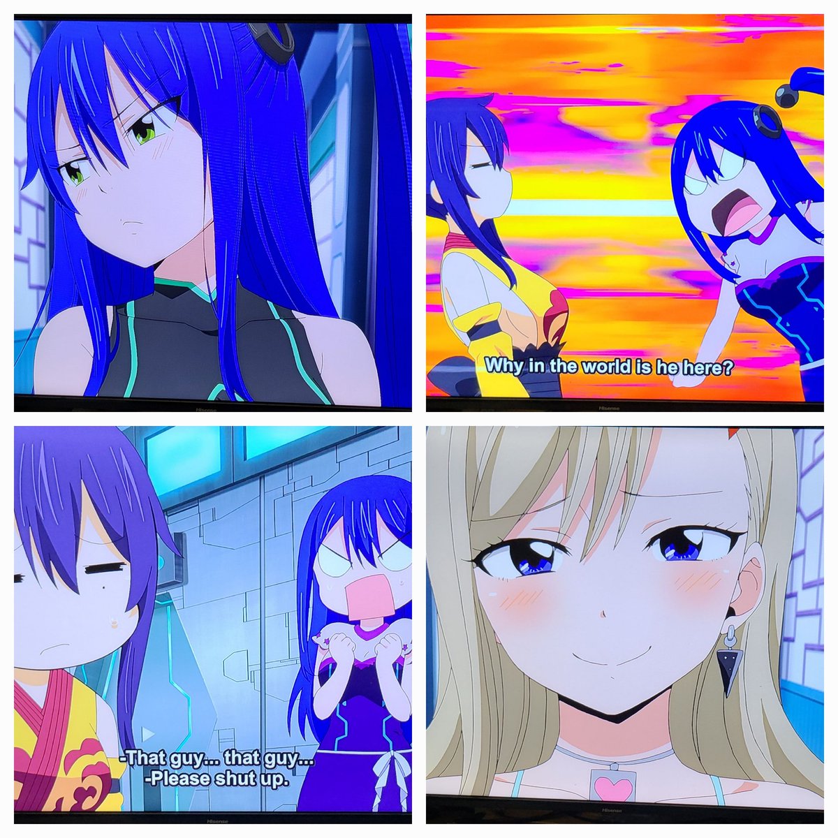 GundamStarForce's tweet photo. Rebecca Apologizes to Labilia Awww but when did she take secret vids of her sleeping lol she still rotten to a T 😅😅😅😅💙💙💙💙 

Edens Zero Season 2 Episode 11 highlights #EdensZero @EZPGWitch https://t.co/5Tz4jJ49cr