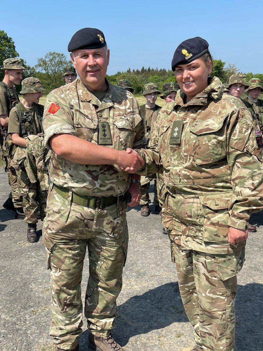 CorinaHart1979's tweet image. Proud to witness one of my detachment commanders being promoted today on our company camp by our commandant @BCompanyDACF @ArmyCadetsUK @DurhamAcf @ComdtDACF @2Lt_Brown