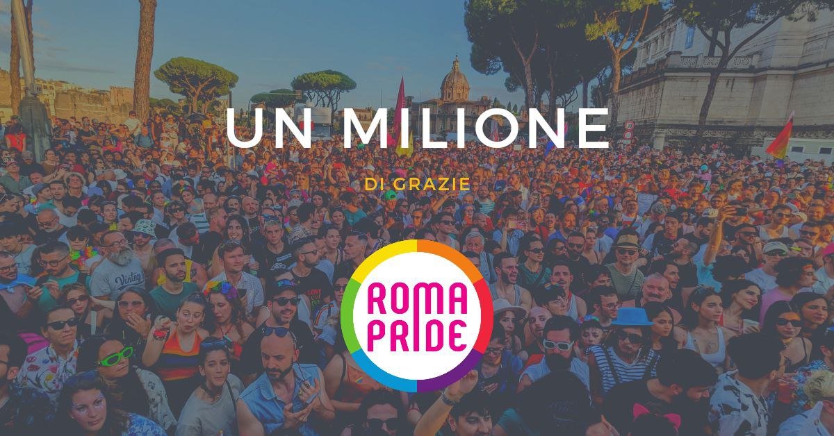 Ancora grazie. Ci vediamo il 15 giugno 2024. #RomaPride
