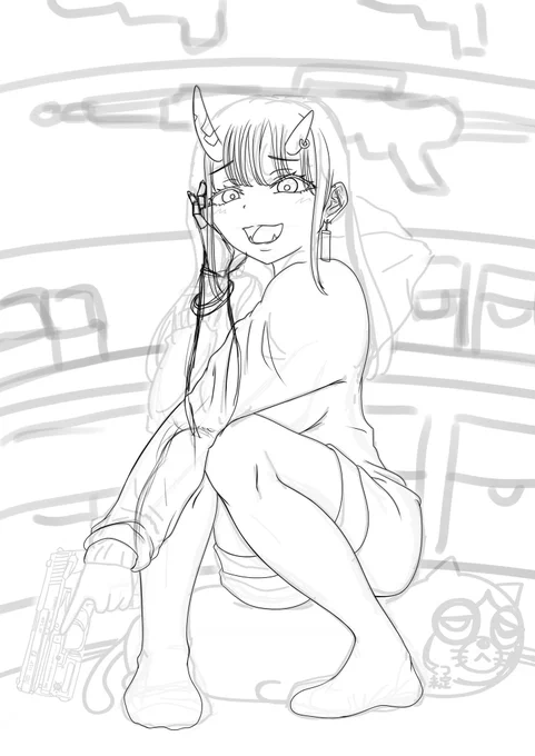 右手が決まらない あと靴履くかどうかも決まらない  wip