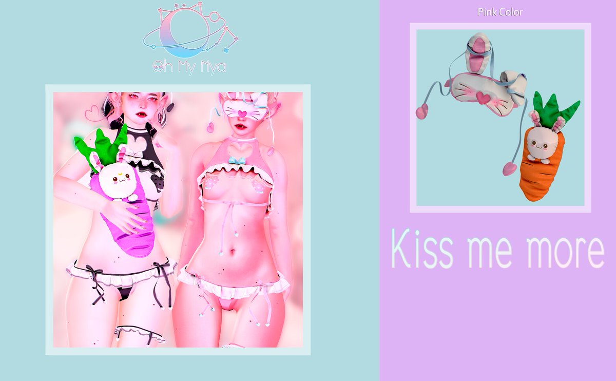 OhMyNyaSL's tweet photo. #OMN ~ kiss me more #SoKawaiiSundays💜
Sleeping (Pink Color) &amp; Carrot Plush (Orange)
sold individually 
hope you love it.
Ends on June 12th slt.♡ start 10th only at mainstore 💜Luv Asura 💓
https://t.co/bo7nj8DCwQ
#SecondLife #Cute #Kawaii #Bunny #plushy https://t.co/nwssCbrOqi