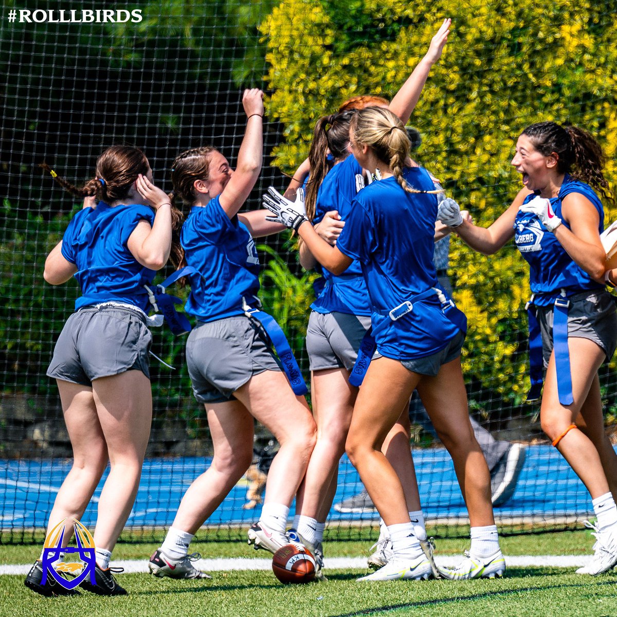 KbergAthletics's tweet photo. The first ever Girl's Flag Football Tournament was a big success!! Our lady firebirds went 3-1 in their 4 games. We look forward to what the future has in store! 🔥🐥🏈 @KMHSFootball 

#Firebirds #rollbirds #bleedblueandgold https://t.co/8VRGPR9g7N