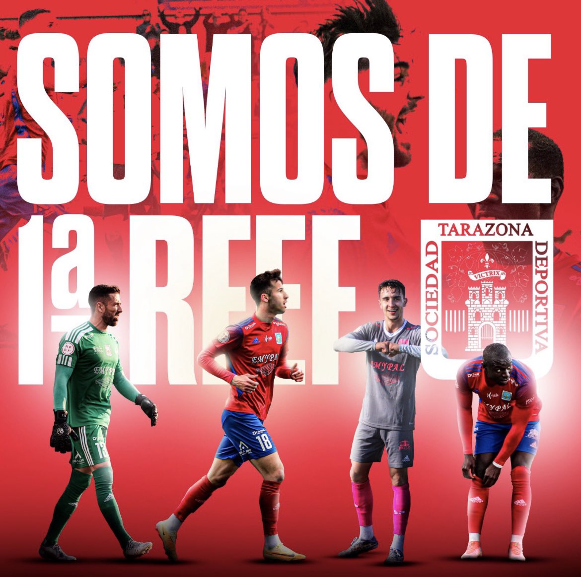 michelsanzara's tweet photo. Solo puedo dar GRACIAS @SDTarazona 
A esta plantilla y staff por hacernos creer y sentir como lo habéis hecho.
A esta directiva por darlo TODO. 
A nuestra increíble afición, tanto a los desplazados como a los que habéis empujado desde casa. 
Por cierto, hola @Primera_RFEF  🫢🔴🔵 https://t.co/8A4OMG55EA