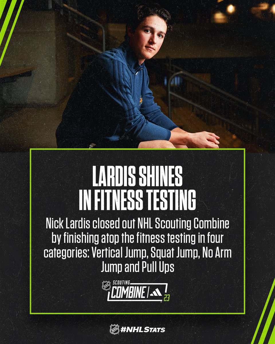 NHLPR's tweet photo. Nick Lardis closed out the 2023 NHL Scouting Combine presented by adidas with a strong finish.

@NickLardis91 plays for the OHL’s Hamilton Bulldogs and is the No. 27-ranked North American Skater. See full details: https://t.co/8mBriFOcK3 https://t.co/kIeP7HWxDr
