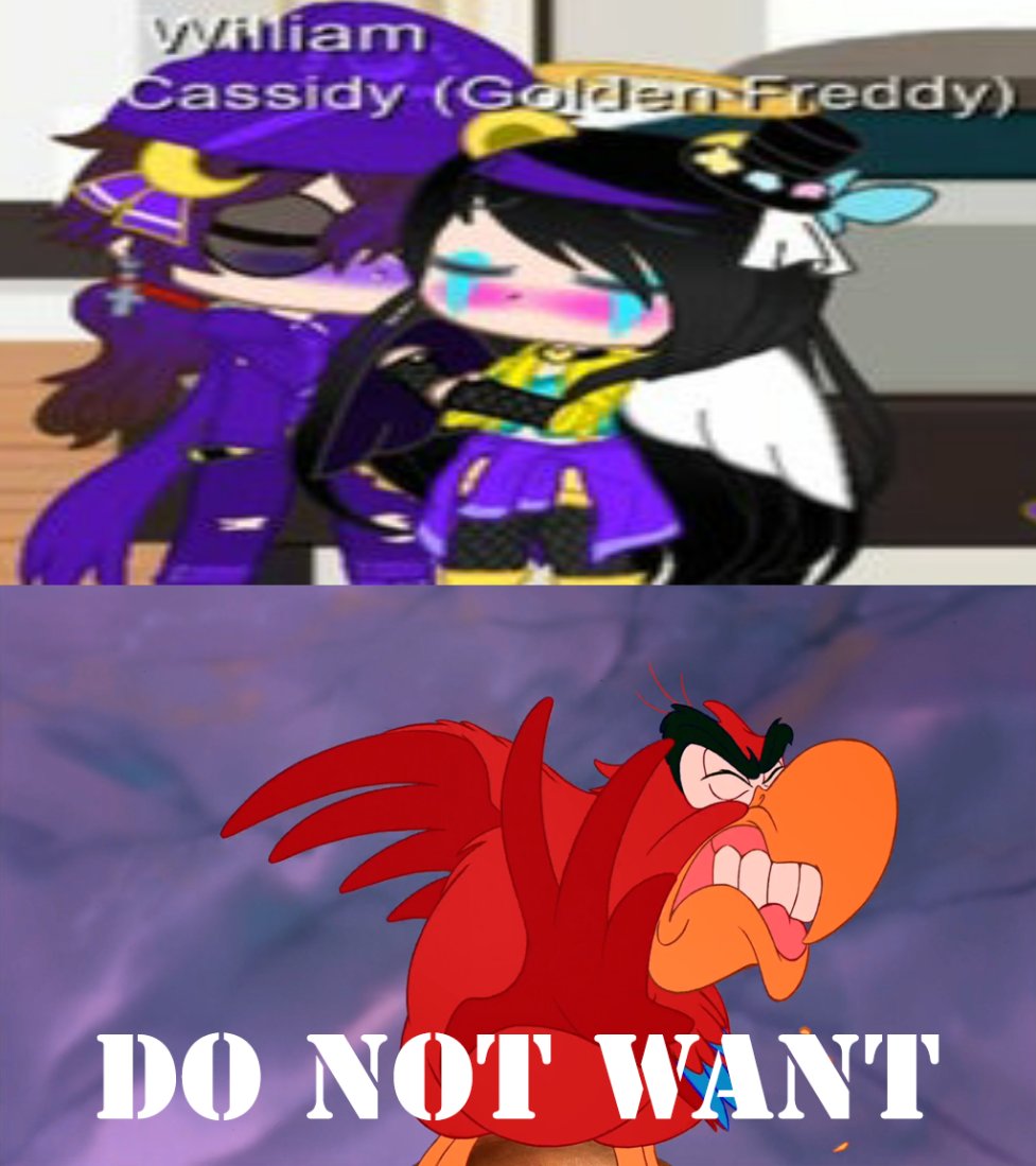 Lago does not want William x Cassidy
————
🏷 Tags: #fivenightsatfreddys #fnaf #williamafton #fnafwilliamafton #williamaftonfnaf #fnafcassidy #cassidyfnaf #meme #memes