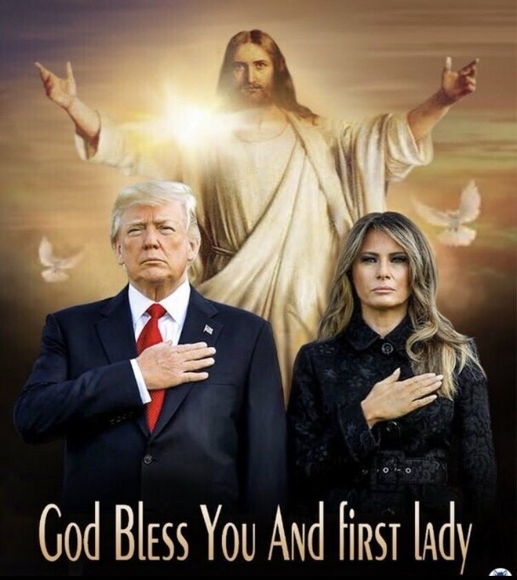 The_Trump_Train's tweet image. God Bless President Trump and First Lady Melania 🙏🇺🇸