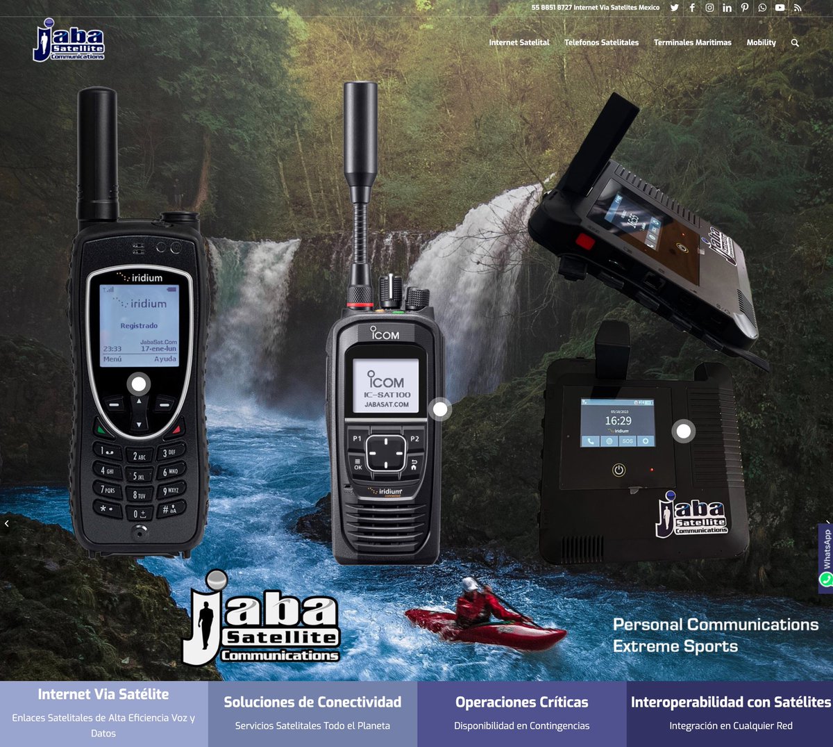 jabasat.com.mx Comunicaciones Personales GMPCS Móviles Globales por Satélites Global Mobile Personal Communication by Satellite #TelefonosSatelitales #IRIDIUMgoExec