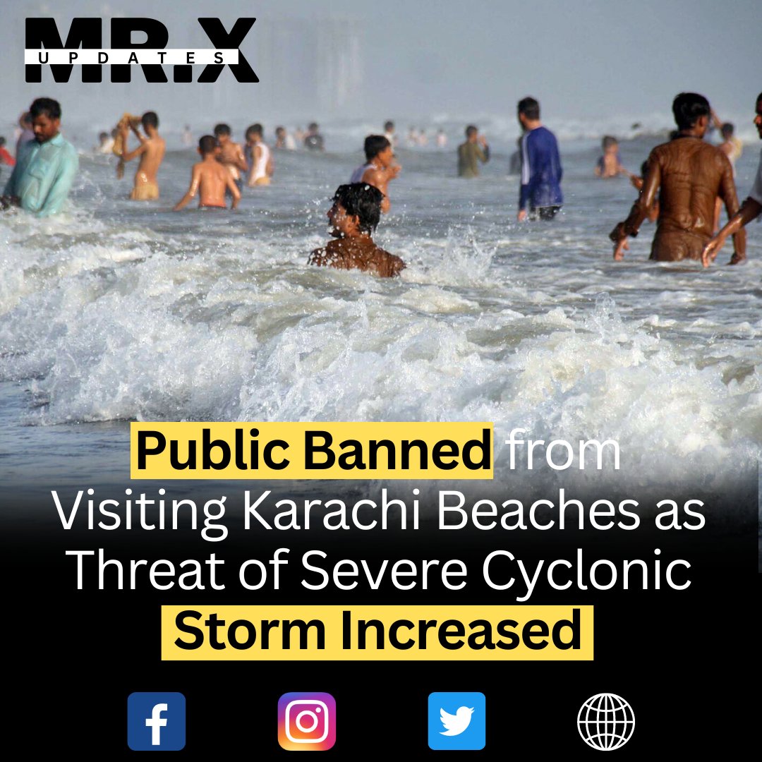 In response to the increased threat posed by the Very Severe Cyclonic Storm (VSCS) 'Birparjoy,' Section 144 has been imposed in Karachi, as stated in a notification issued by the Karachi Commissioner. This measure includes a ban on entry to beaches in the city.
