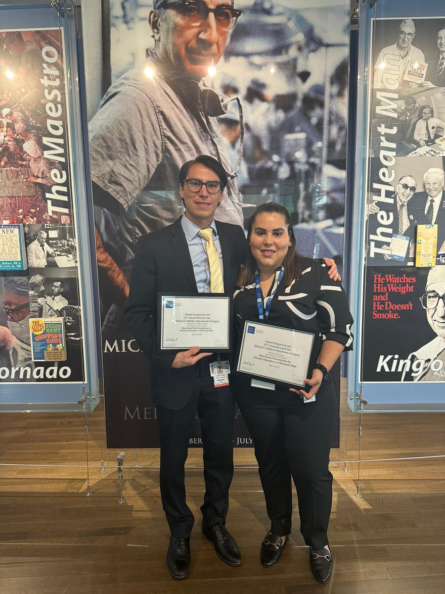 Congratulations to Naima, Alejandro, and the entire iCAMP team on your remarkable achievements! I'm incredibly proud of all of you. It's fantastic to witness our colleagues @BCM_Surgery acknowledging your outstanding interdisciplinary work. Well done! #proudmentor