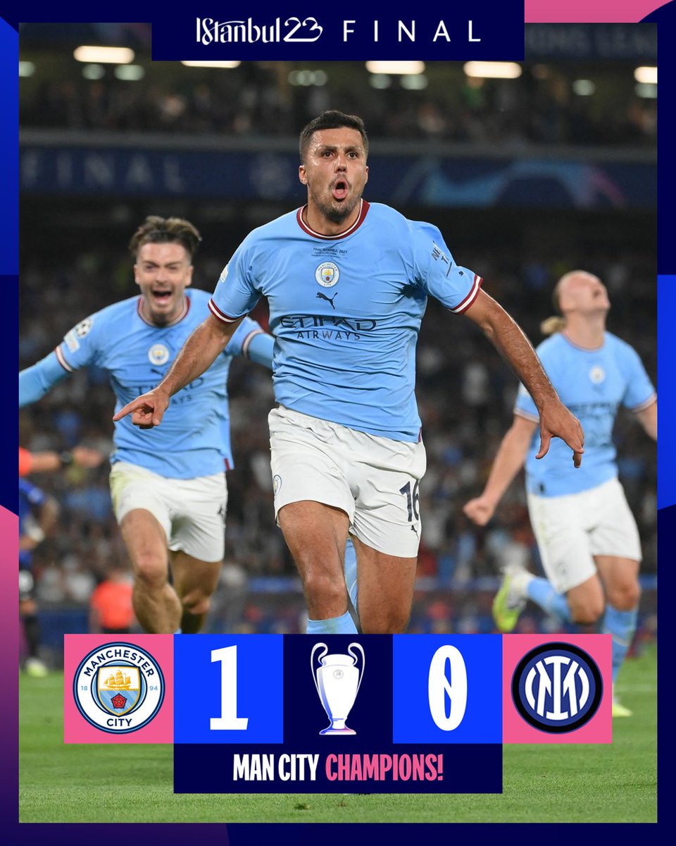 UEFA Champions League on Twitter "Man City have done it! 🏆 UCLfinal"