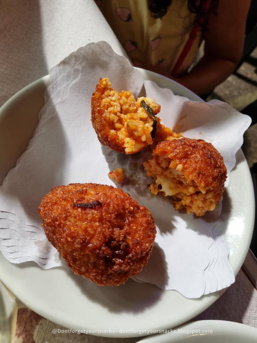 Dont4getSnacks's tweet photo. Fried balls of rice and cheese! #delish #suppli #Rome #Roma #snacks #kids #Italian #Travel #traveling #momlife #adventures #Foodie #food #tasty #visitRome #vacation #familytime #weekendvibes #weekend https://t.co/0fEM8JdeVJ