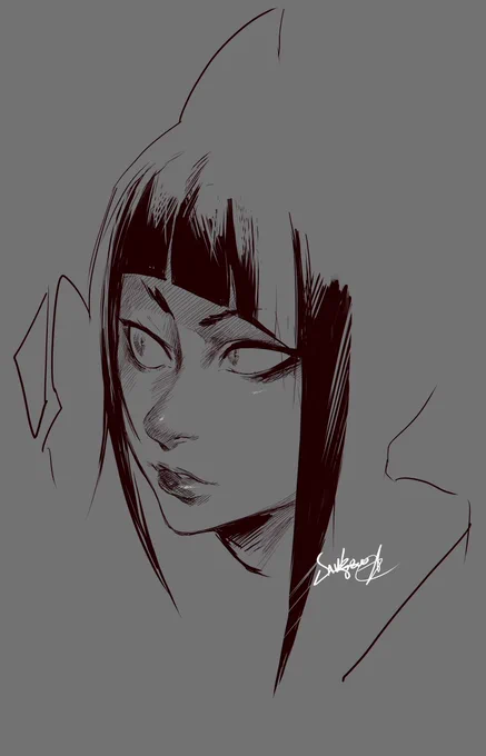 Doodle of a face
