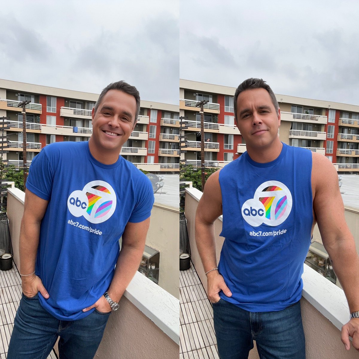 Decisions decisions for tomorrow’s #LAPrideParade. Sleeves or no sleeves?
Watch us bring you LIVE parade coverage tomorrow at 11amPT on @abc7la, or wherever you stream ABC7 Los Angeles or Hulu. #LAPride #Pride