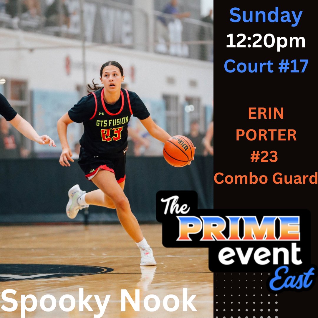 Sunday 🏀3rd Game - Court #17🏀
 12:20pm @ The Prime Event East
@SelectEventsBB
@GTS_Fusion 
@Jasmith1989 
@UANextGHoops 
@_coach_noonan_ 
 #class2024 #AAU #NCAAWB #NCAAW #D2WBB #NCAAD3
#d3Hoops #NCAAD2
#WomensBasketball #getfused #uanext