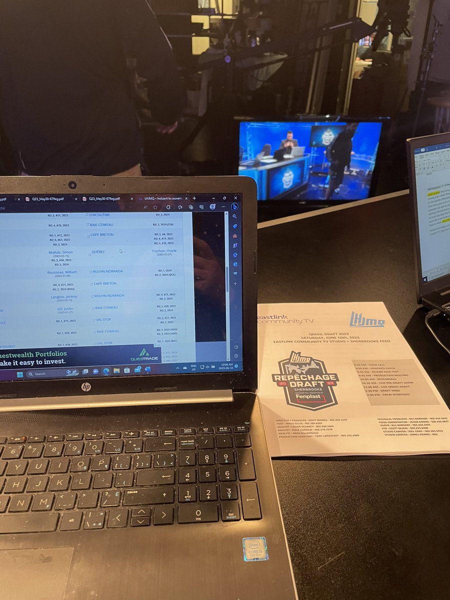 gmacsask's tweet photo. Big thanks to @eastlink , a great time doing the @QMJHL draft with some excellent hockey minds, @eastlinkmavs @DaveCurnew @loganmdelaney #CanadaGames #TransactionPause #90smusic #130points https://t.co/M7HPwYQ4vH