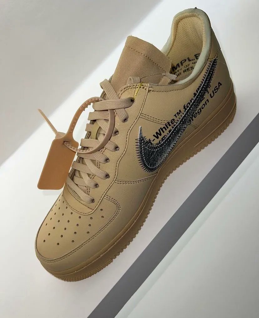 JustFreshKicks on X: Off-White x Nike Air Force 1 “Desert Tan” Rumored for  2023   / X