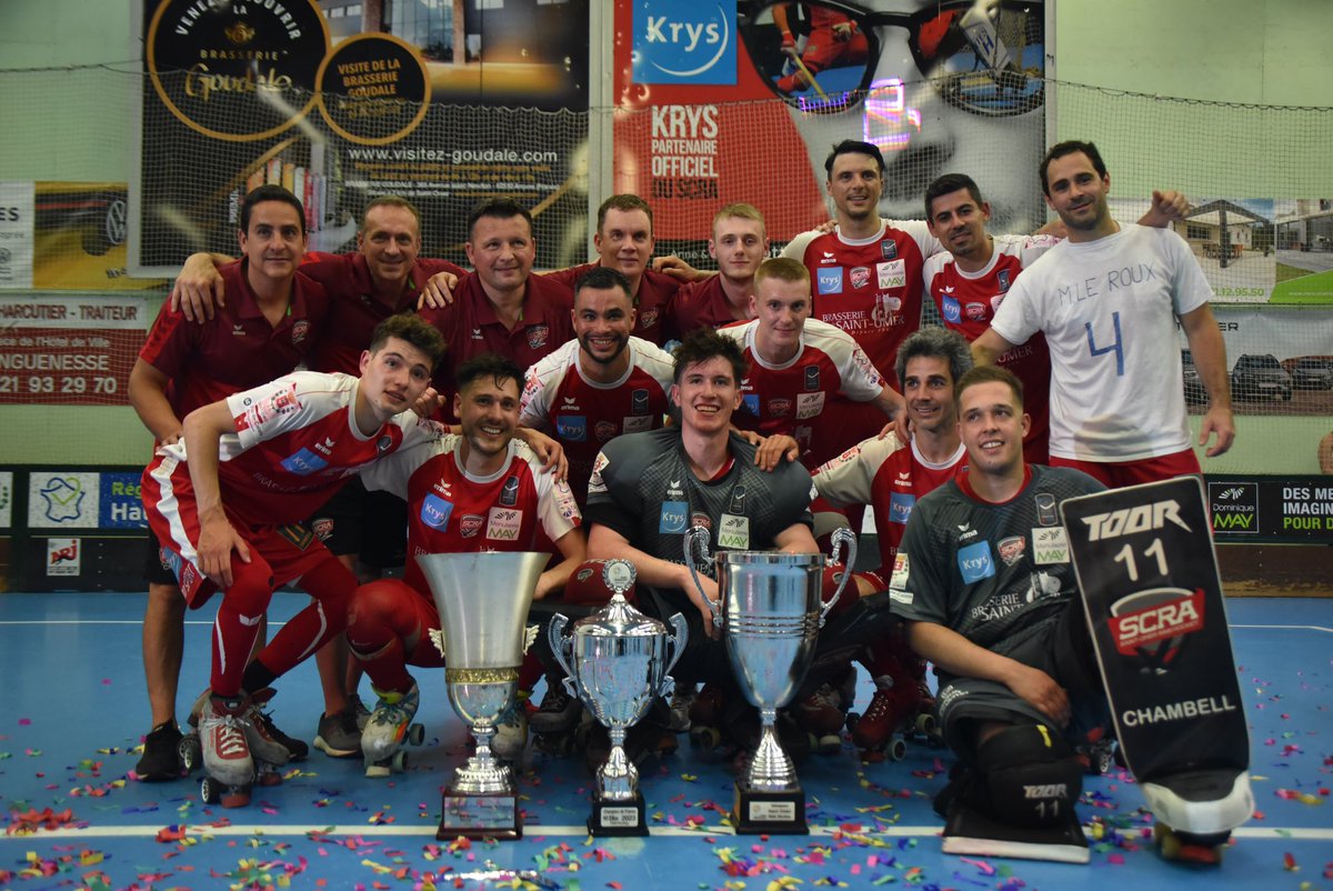 La fin d’une saison extraordinaire… 🏆🏆🏆

Merci à ce groupe, merci à tous ! 🥹❤️

Plus que jamais,
#NousSommesLeSCRA 🔴⚪️