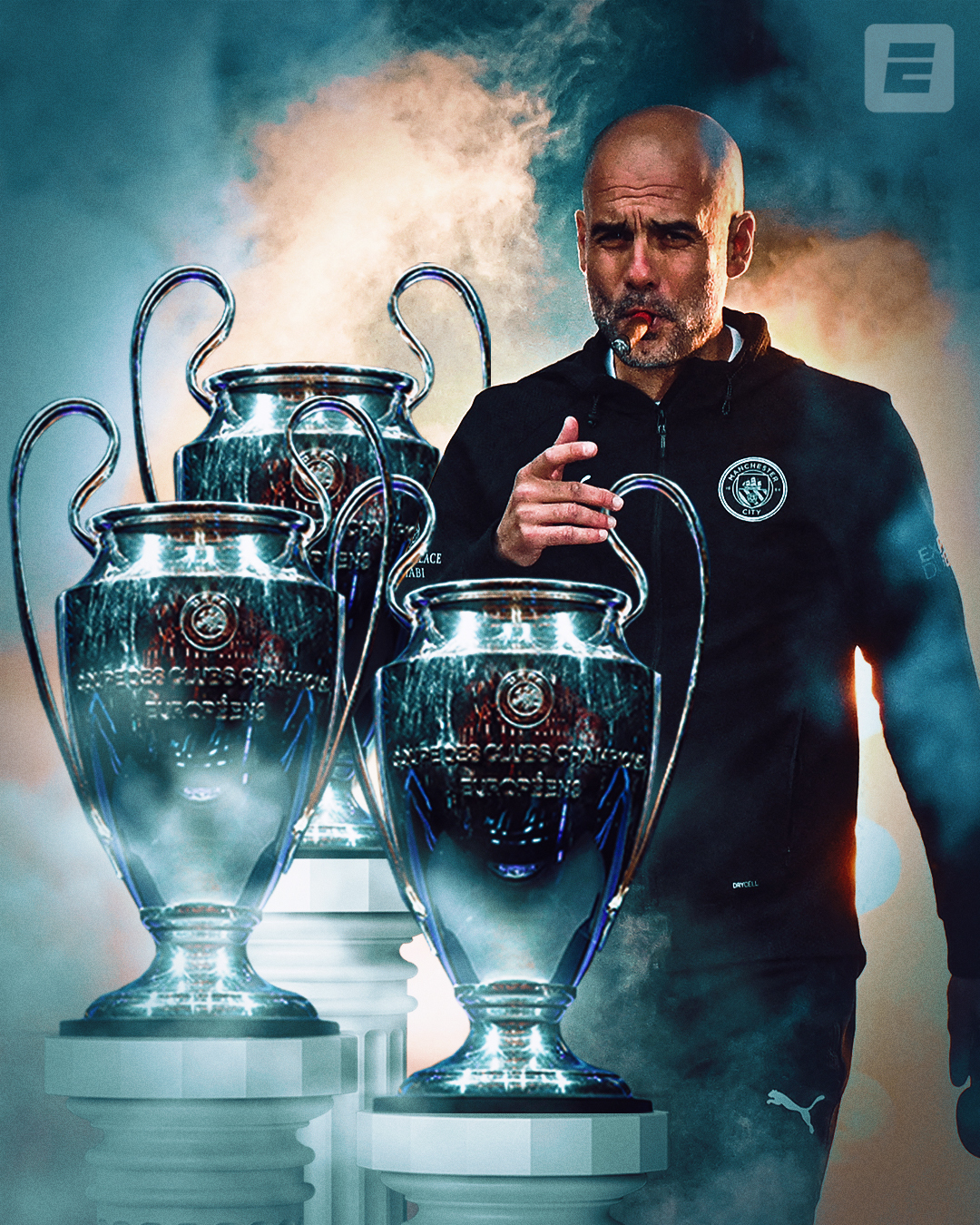 ESPN FC on X: PEP GUARDIOLA WINS HIS THIRD CHAMPIONS LEAGUE TROPHY 🏆 One  of the best to ever do it 🐐  / X