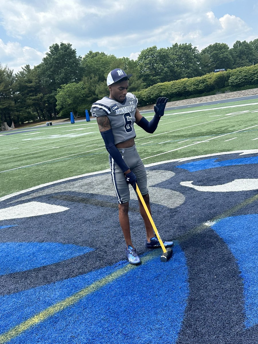First, I want to thank <a href="/Coach_BNeal/">Bishop Neal</a> for having me today. I had an amazing time at the University of Monmouth great campus!💙 #GoHawks