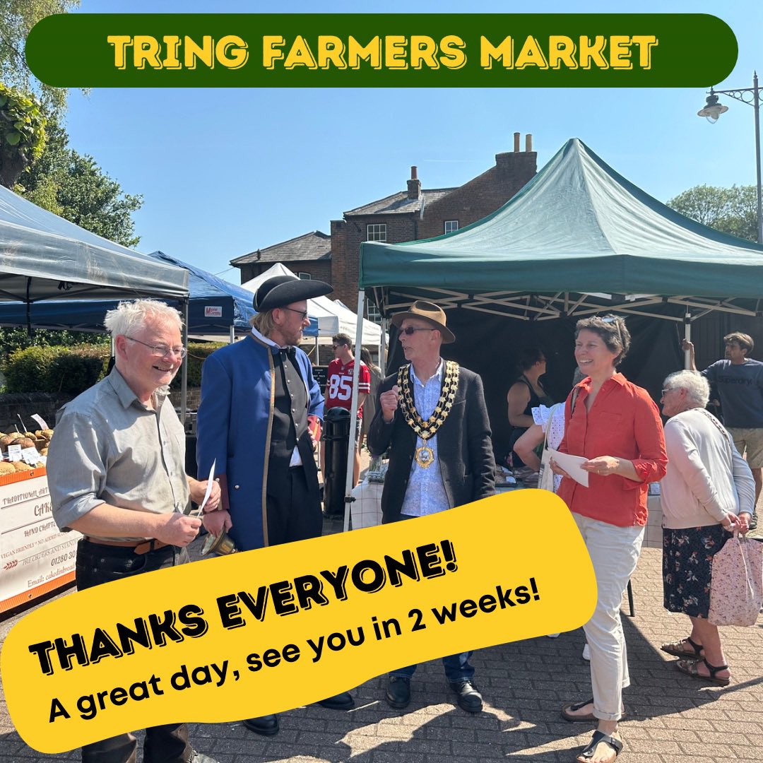 🌞🛍️🙌 What an amazing day, the sun didn’t stop shining and the market was amazing! We can’t wait to see you on 24th June for the next one @TringRadio @EverythinTring <a href="/TringWeather/">Tring Weather Station</a> <a href="/TringCouncil/">Tring Town Council</a> <a href="/TringTransition/">Sustainable Tring</a> <a href="/VisitTring/">Visit Tring</a>