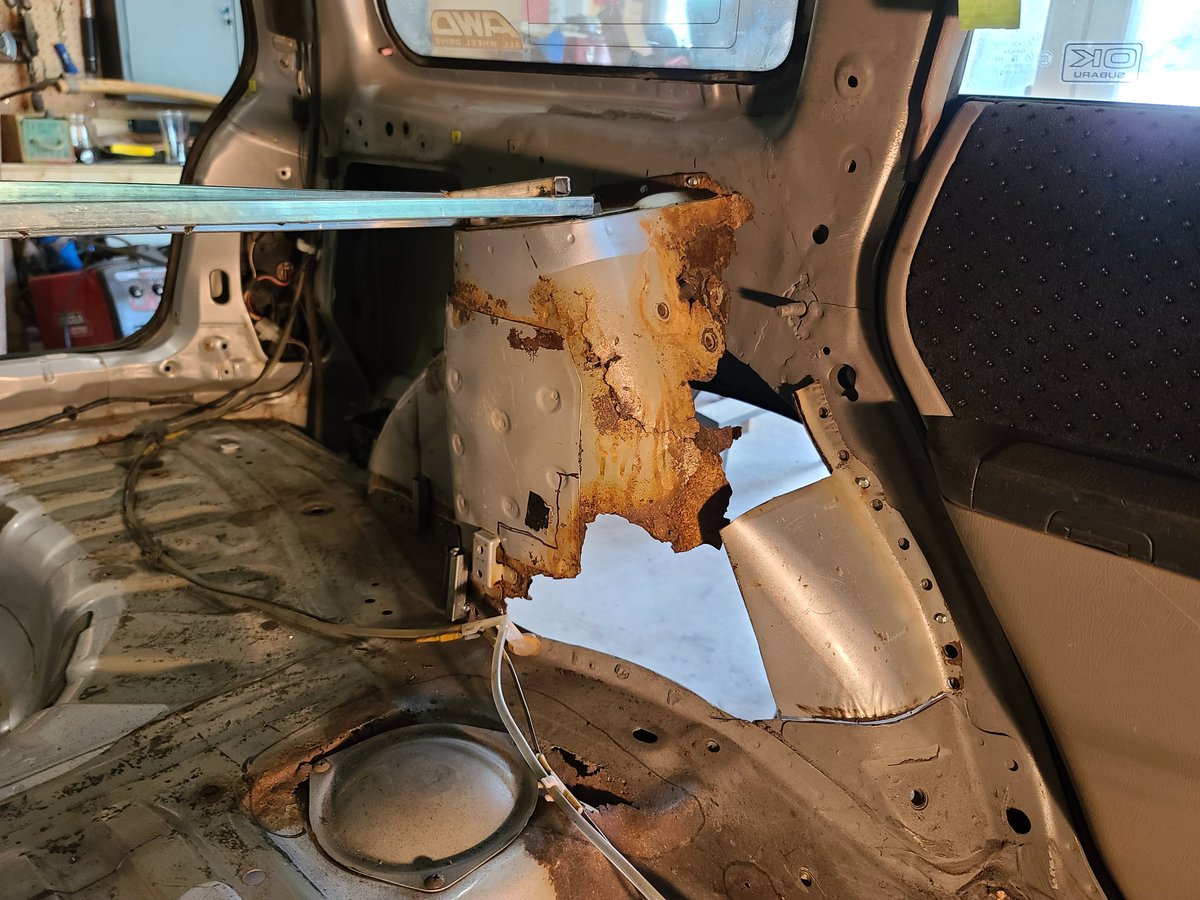 Ellie on Twitter "More forester welding ). Driver's side inner
