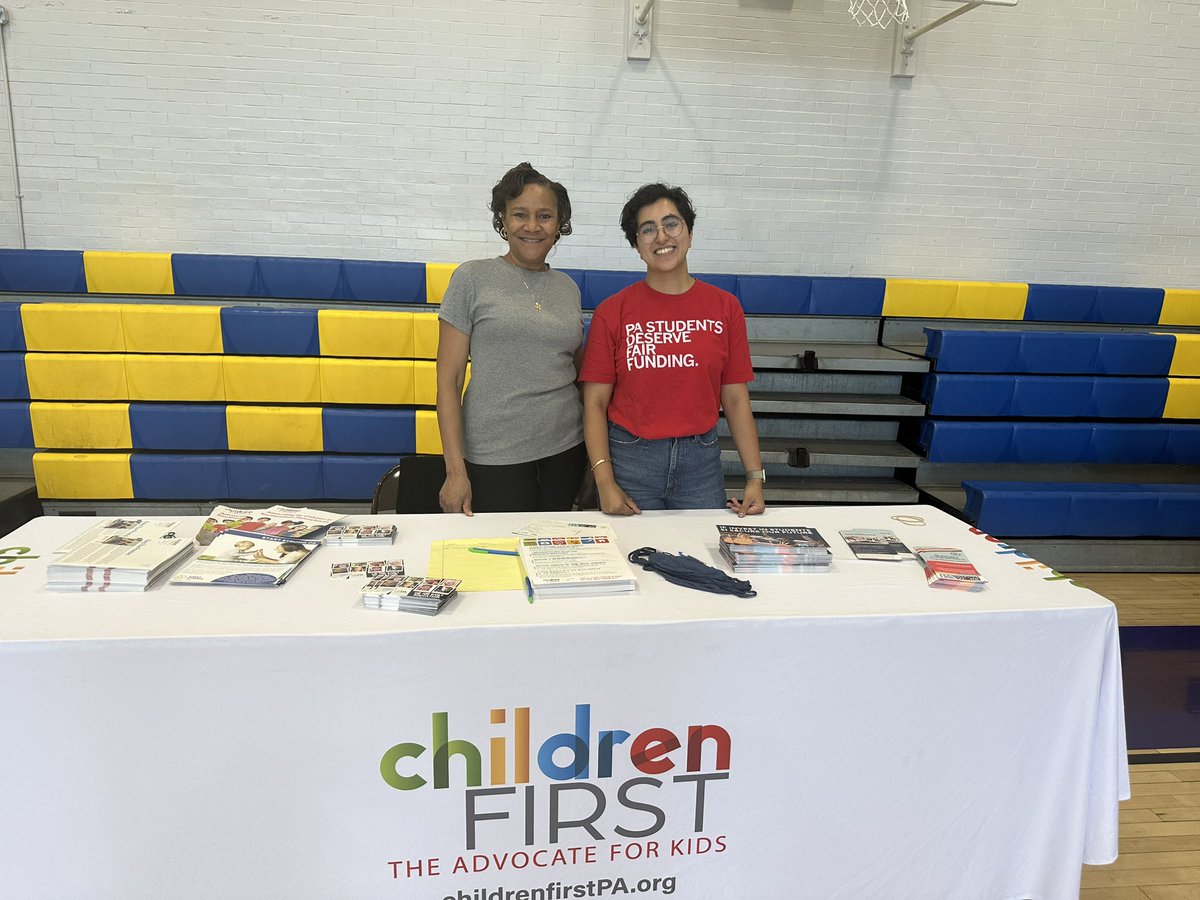 Kids1stK12's tweet image. We had a great time meeting community members today in Upper Darby at the ELL student fair! Check out what one kindergartener had to say. #schoolfunding #weworkforfunding