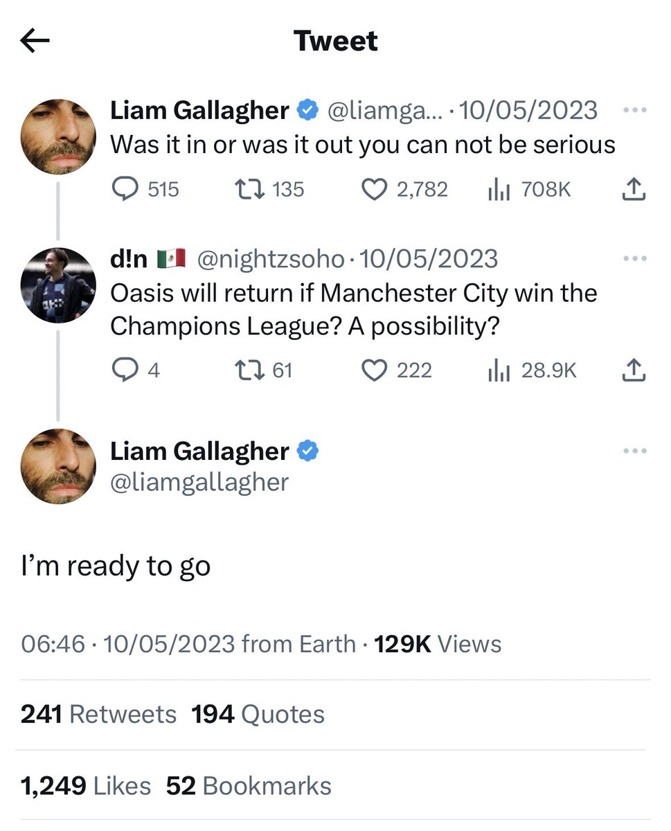 RadioX's tweet photo. . @liamgallagher we’re waiting 🫣 https://t.co/JIxFuFM460