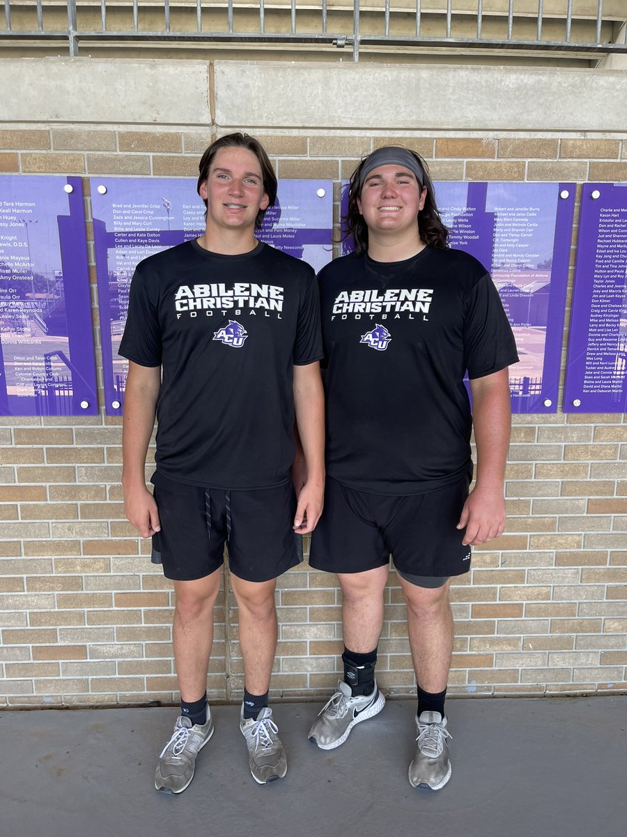 Had a great camp today at <a href="/ACUFootball/">ACU Football</a>
Really enjoyed the work and coaching I got from <a href="/danzey53/">Devonte Danzey</a> 

Look forward to seeing you guys again!

<a href="/CoachRyanPugh/">Ryan Pugh</a> <a href="/coachp_ACU/">Keith Patterson</a>