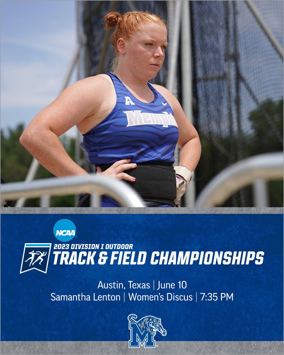 Good luck to 𝗦𝗮𝗺𝗮𝗻𝘁𝗵𝗮 𝗟𝗲𝗻𝘁𝗼𝗻 as she competes in the discus throw tonight at nationals!

🏟 » NCAA Outdoor Championships 
📍 » Austin, Texas
💻 » gotigersgo.me/3WXhYFv
📊 » gotigersgo.me/43xca88

#GoTigersGo