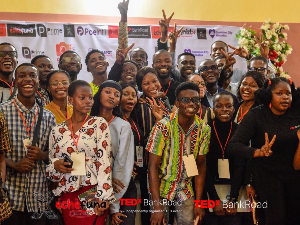 EmmaOfficial_15's tweet photo. Yes!! I volunteered for TEDx for the first time.
Its not my first time volunteering for events though but this is worth it.
It was all shades of impact, remembrance and true stories.
#TEDxBankRoad was a huge success.
#TEDx #TEDEvents #Echefuna #Volunteer #Umuahia #MOUAU https://t.co/ulQy4xr9h3
