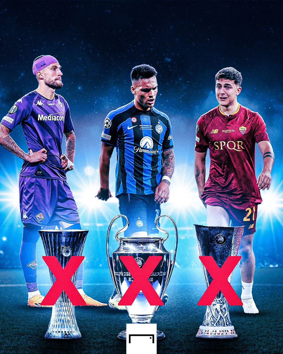 GOAL_ID's tweet photo. Wakil Italia tak berdaya di laga final 😭

Fiorentina ❌
Inter ❌
Roma ❌

#UCLfinal https://t.co/bKit40t4Cp