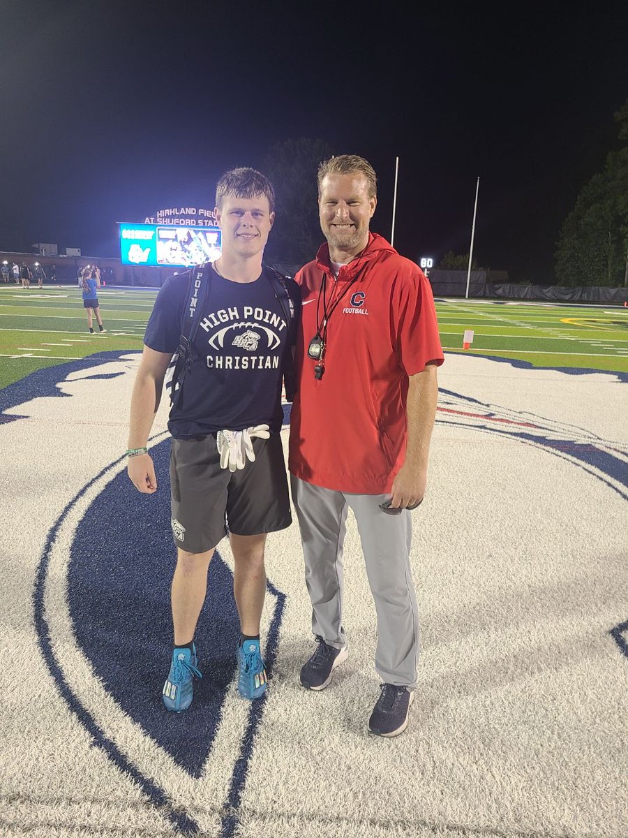 Had an amazing time competing at the @CatawbaFootball camp yesterday! Can’t wait to be back! @Coach_Overman @tyhaines16 @CoachVellucci