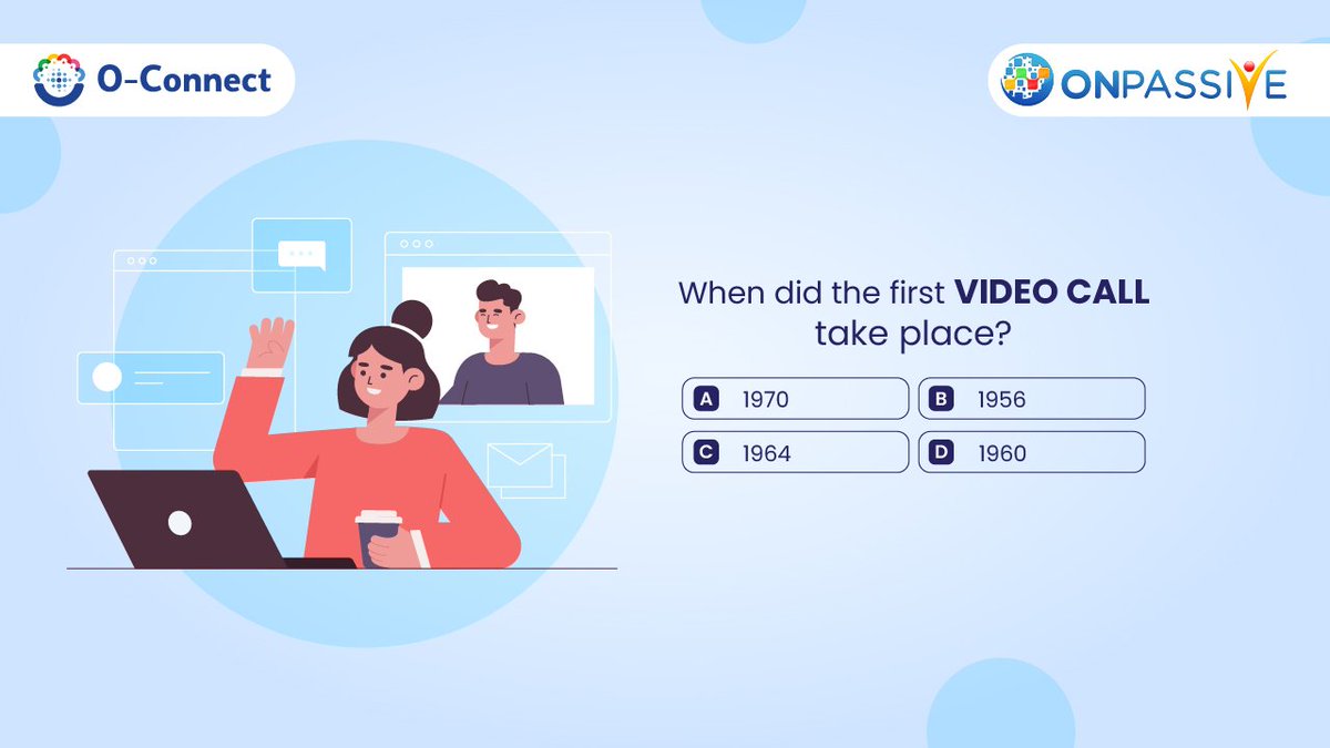 Reply to us with your answer. Register now for free access to O-Mail, O-Net, and O-Trim!

Register here: onpassive.com

#OCONNECT #ONPASSIVE #ONPASSIVECommunity  #videoconference #videocalls #GuessTheAnswer #Quiz #WeeklyQuiz #QuizTime