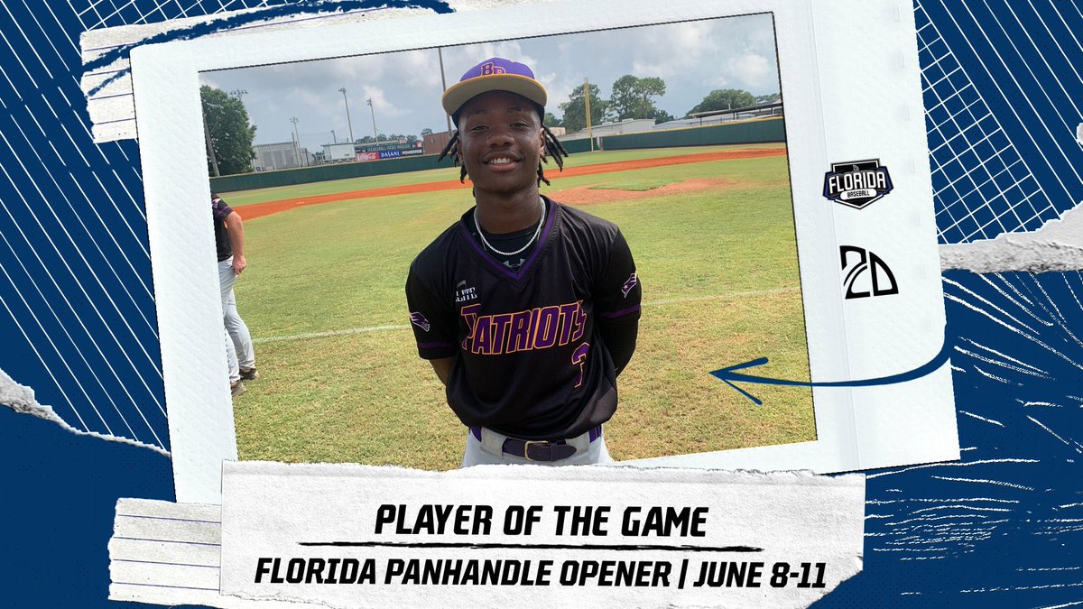 2DsportsbsbPOG's tweet photo. ⭐️ PLAYER OF THE GAME ⭐️

Jevonte Cossett: 7IP CG 2R 7K 

Summer Team: Baton Rouge Patriots

#FLPanhandleOpener
@2DsportsFL https://t.co/3HTSls5PTm