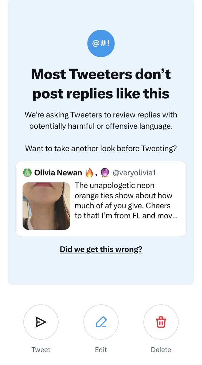 veryolivia1's tweet photo. I like how Twitter Blue tries to get me to question my judgment. 😝 Pink is a power color - wen pink block emoji #NFTCommunity #web3 #web3community #pinkisapowercolor https://t.co/450DdKaPWy