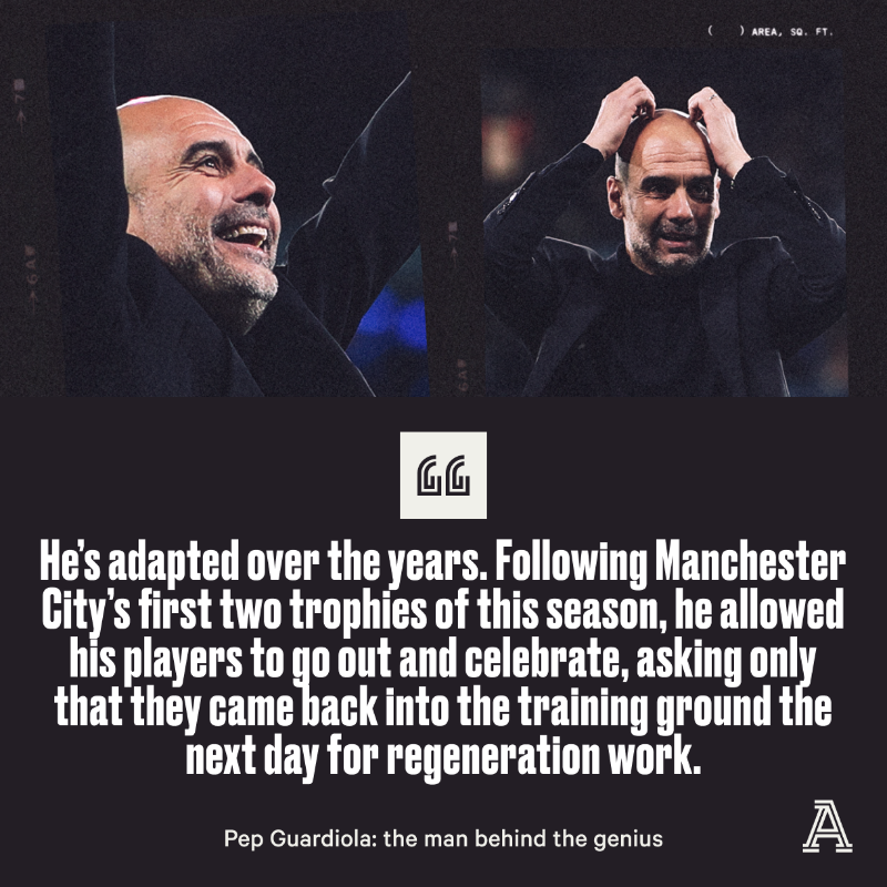 TheAthleticFC's tweet photo. Demanding.
Inspiring.
Exhausting.
Meticulous.

A genius.

This is Pep Guardiola, the man.

📝 @SamLee