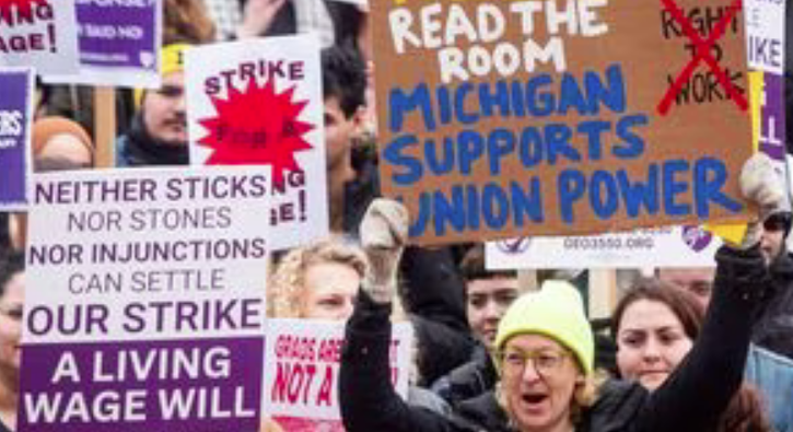 Trabajadores graduados de GEO en huelga Unos meses radicales para los ayudantes docentes de la Universidad de Michigan por Zachary Guerra iwwsolidaridad.org/2023/06/10/tra… #Huelga #AyudantesDocentes #TrabajadorasUniversitarias @geo3550 #Michigan #AnnArbor