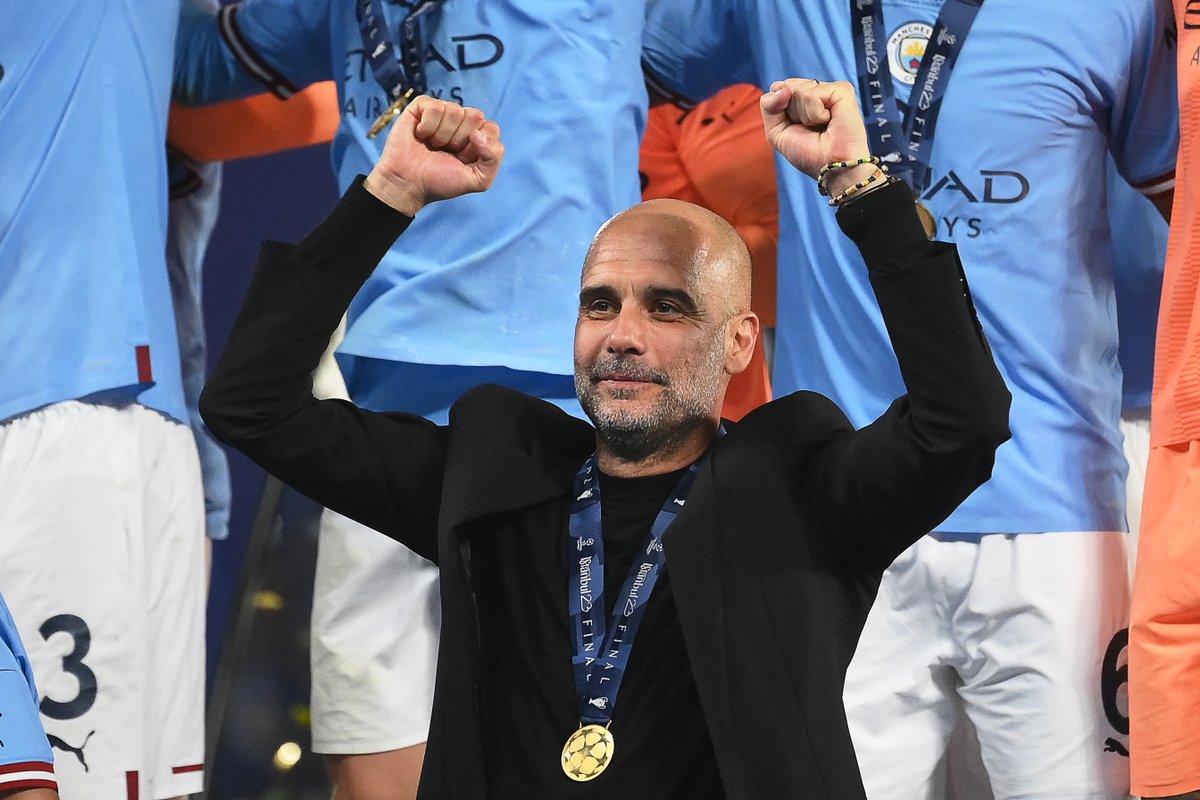 The best manager in the world #mcfc #MCIINT