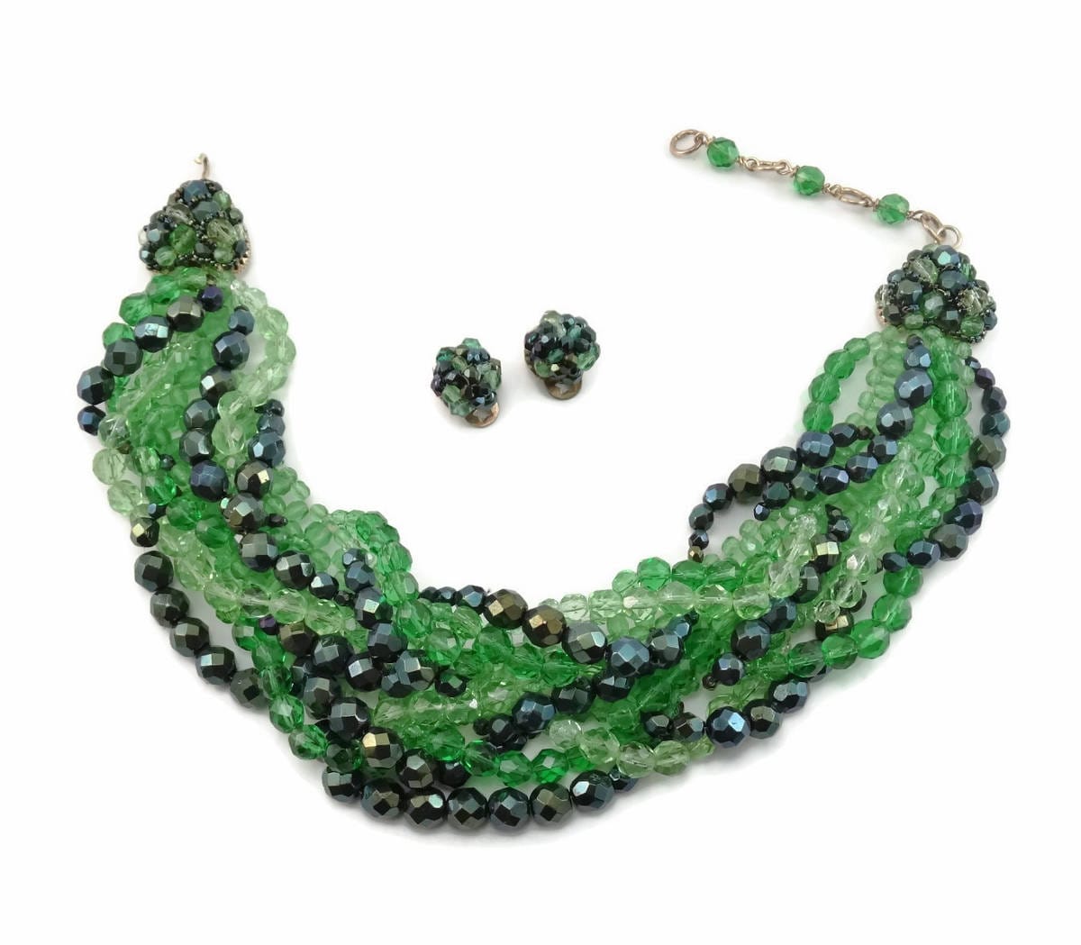 Rhinestonediva's tweet photo. Vintage 1962 Signed COPPOLA e TOPPO Scallop Collar Necklace Earring Demi-Parure Book Piece! #coppola #CoppolaEToppo 
Buy here https://t.co/1WddnbxfJB https://t.co/IjFF1Wk852