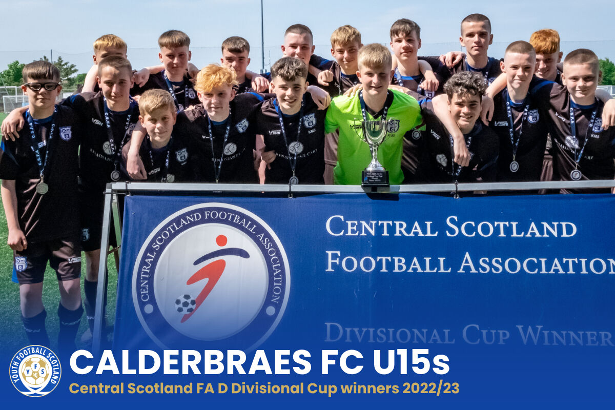 yfst's tweet photo. 𝗖𝗛𝗔𝗠𝗣𝗜𝗢𝗡𝗦 🏆 

Congratulations to @CalderbraesFC U15s, Central Scotland FA D Divisional Cup winners 2022/23!

➡️ Cup final coverage to follow. Register for an alert and discount code: https://t.co/m9bBEgp3KO https://t.co/GqZ6oBq7wi
