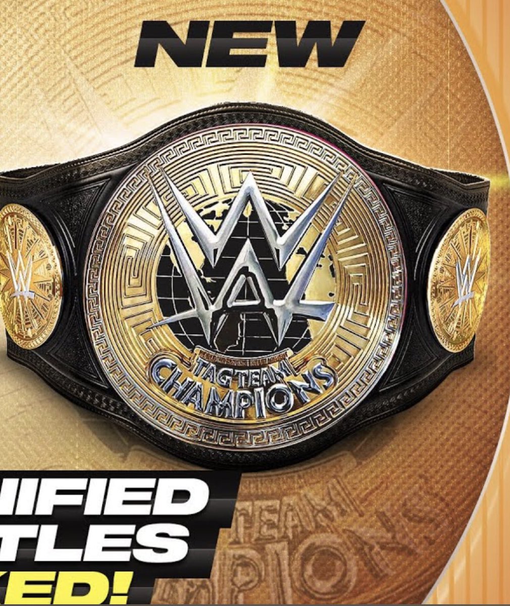 Could this be the new wwe tag team titles for the men maybe 🤔 

#WWE #smackdown #WWERaw