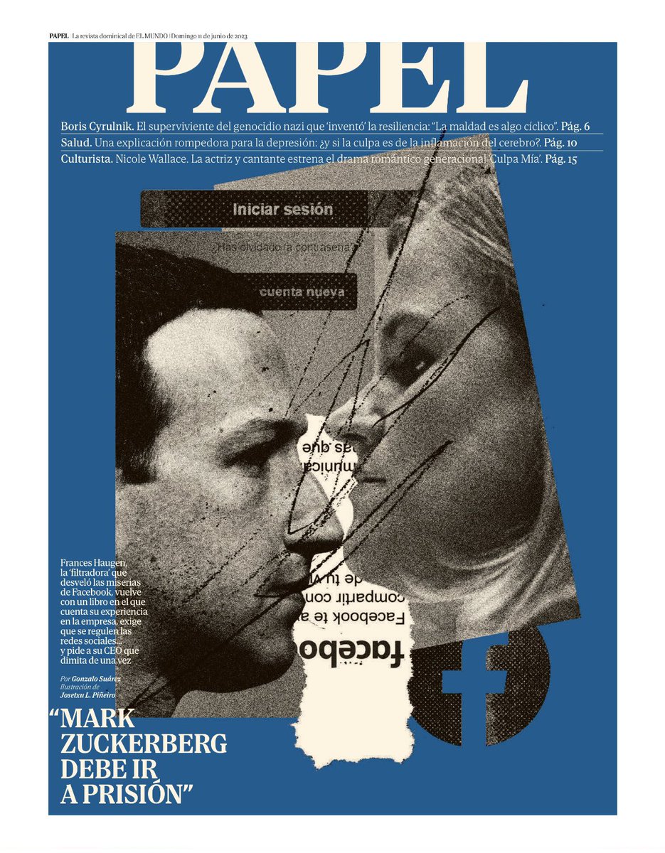 Vuelve <a href="/FrancesHaugen/">Frances Haugen</a> con un libro en el que cuenta su experiencia en Facebook, exige que se regulen las redes... y pide a Mark Zuckerberg que dimita de una vez.

Una entrevista en exclusiva de <a href="/gonzalosuarez/">Gonzalo Suárez</a> 

elmundo.es/papel/historia…