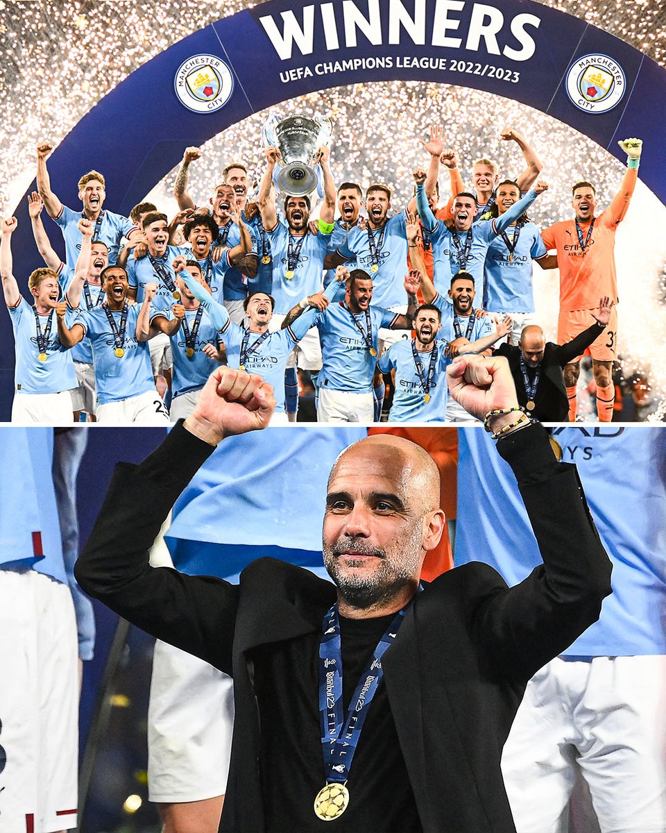 SportsCenter's tweet photo. Man City are at last Kings of Europe 👑 https://t.co/3wySxL3n5G