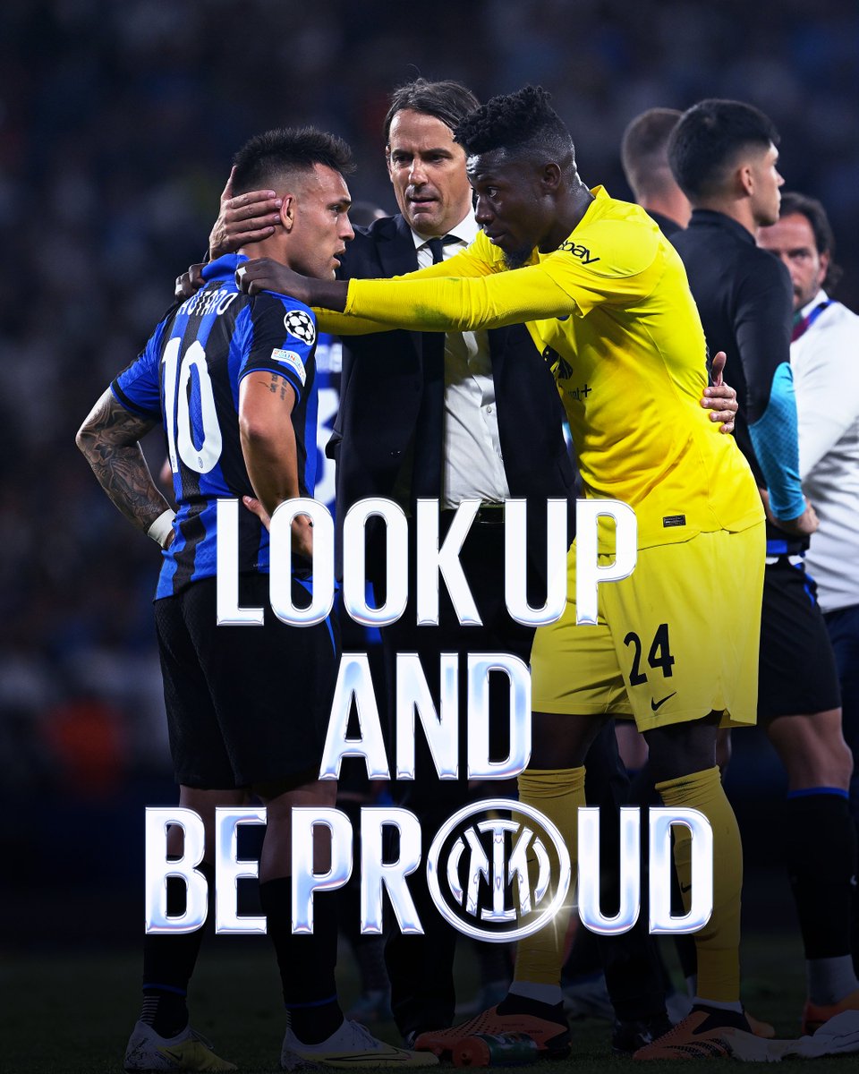 Inter_Xtra's tweet photo. Fought to the end. Despite all odds, made it to the #UCLFinal. 
Proud of this club is an understatement. Incredible season and we will be back, undoubtedly. 

Thank you for your support and love throughout this season, everyone. See you for 2023-24!

Forza #Inter! 🖤💙 https://t.co/tbOPKBnpGA