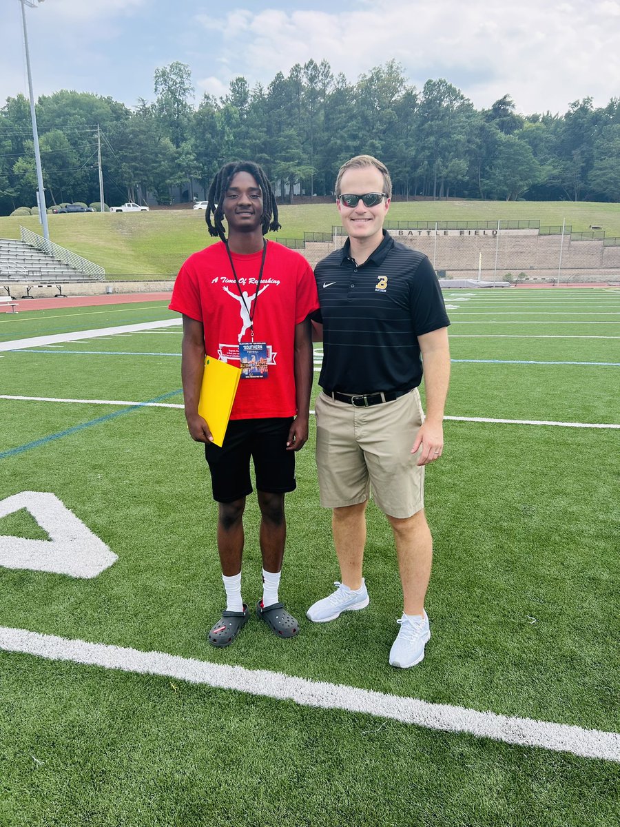 Had an amazing day today at @BSCFootball junior day, thanks for having me! @CoachColeyBSC ##AGTG I am also extremely thankful to receive my first offer from Birmingham Southern College‼️ @BJRecruiting @BJHS_Football @KelvisWhite @SethParker12 @_SouthernXpress @AL7AFootball