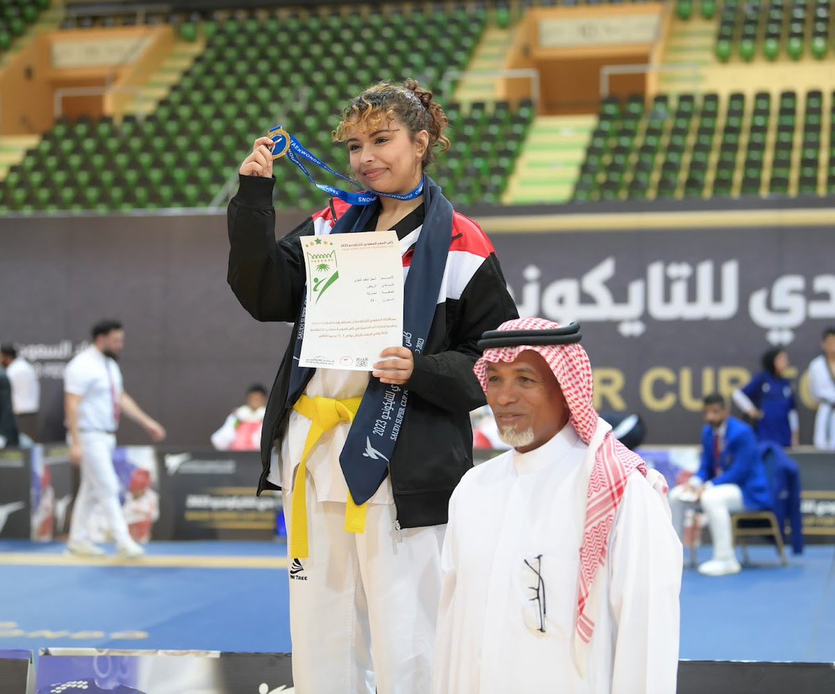 SaudiTKD's tweet photo. 📸 | 🥋 تتويــــج الأبطــــال  

كأس السوبر السعودي للتايكوندو 2023 بالرياض .. https://t.co/aJObUE7qVY