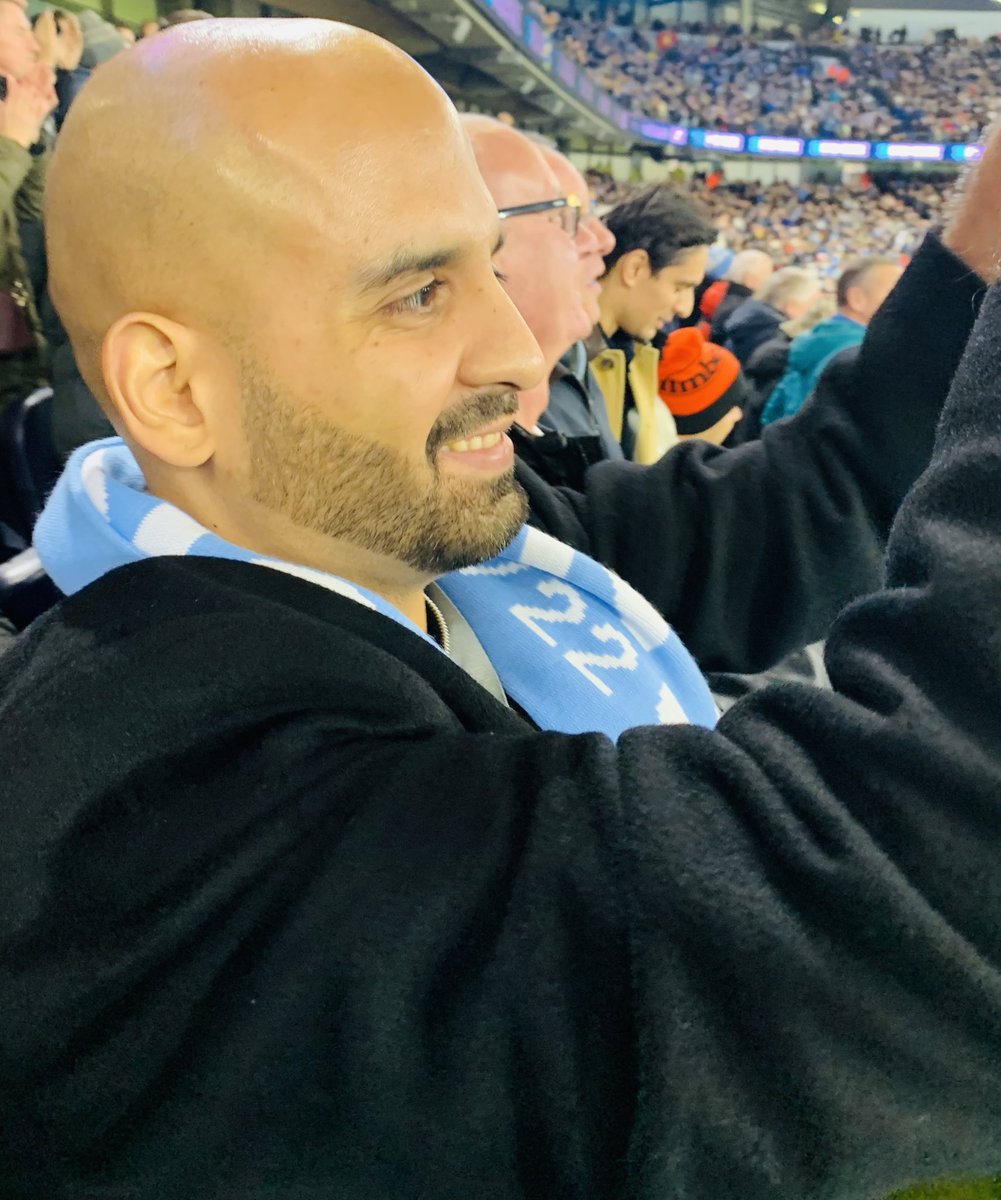 SerenaChaudhry's tweet photo. Congratulations to my husband @AparajitP’s team, @ManCity! #ChampionsLeague winners and the treble! #ManchesterCity #ManCity 

Ps. Who thinks he looks like #PepGuardiola? https://t.co/EncZsevhOy