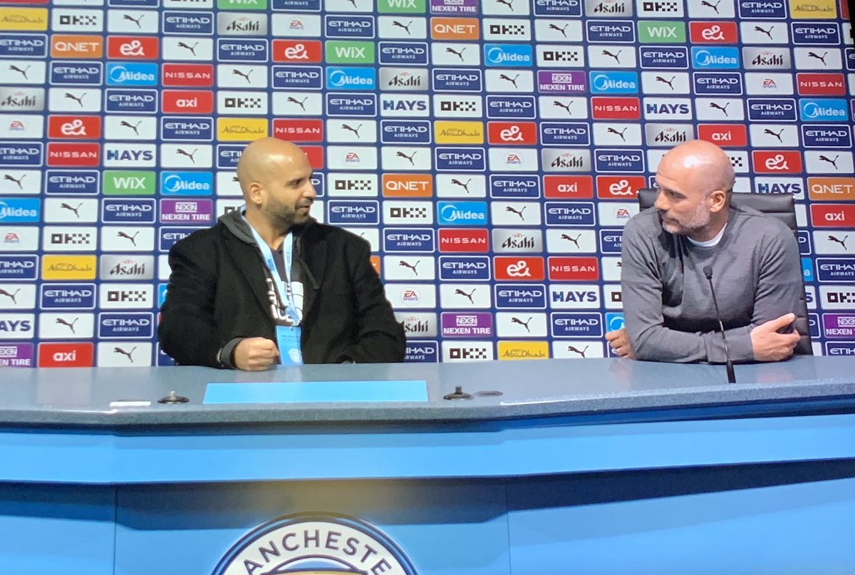 SerenaChaudhry's tweet photo. Congratulations to my husband @AparajitP’s team, @ManCity! #ChampionsLeague winners and the treble! #ManchesterCity #ManCity 

Ps. Who thinks he looks like #PepGuardiola? https://t.co/EncZsevhOy