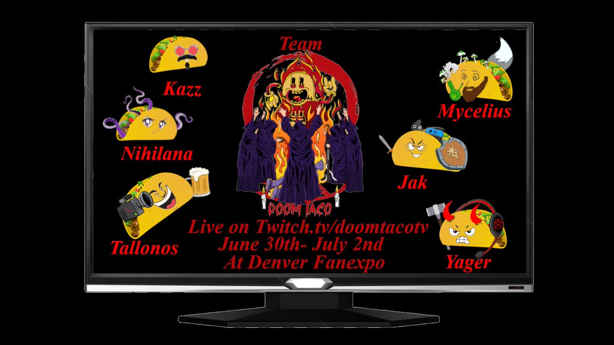 TeamDoomTaco's tweet photo. We don't post alot here but if you see this you can find Team Doom Taco  at Denver FanExpo this year #Denver #denverfanexpo #fanexpodenver #fanexpo #cosplayers #cosplay https://t.co/FQWwJZqN3i